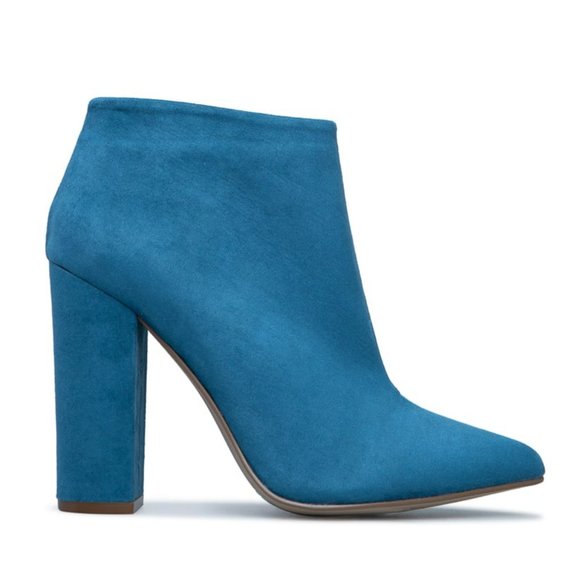 Teal Brooke Block Heel Bootie, Size 8 - Picture 7 of 7